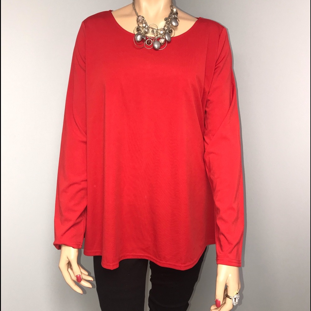 Red Blouse no name - really cute‎ Size 3